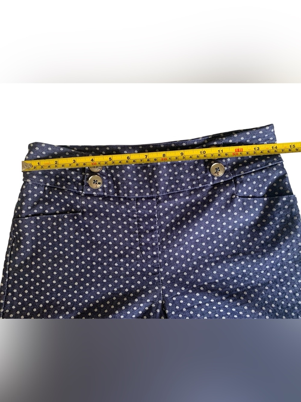 Rekucci Polka Dot Navy Women's Shorts - Picture 4 of 9